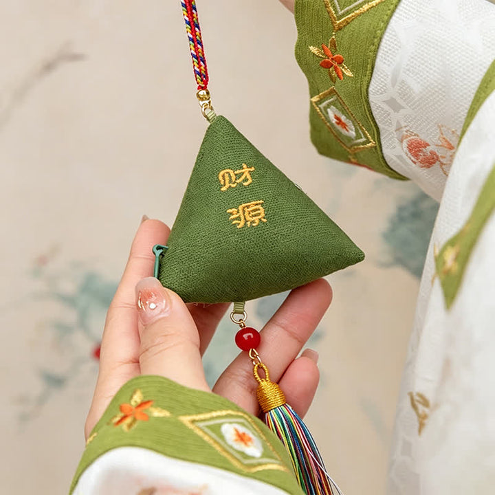 Buddha Stones Embroidery Zongzi Triangle Scorpion Cute Animal Decor - image 1