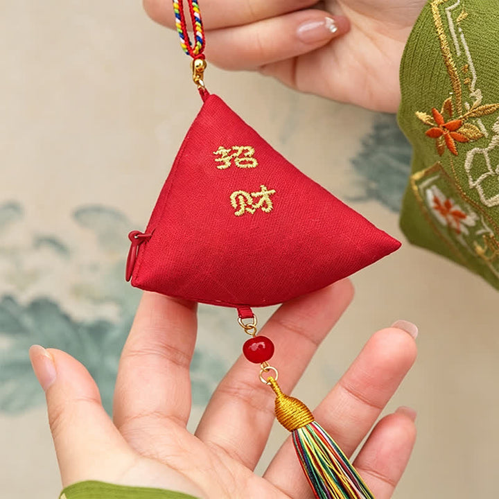 Buddha Stones Embroidery Zongzi Triangle Scorpion Cute Animal Decor - image 5
