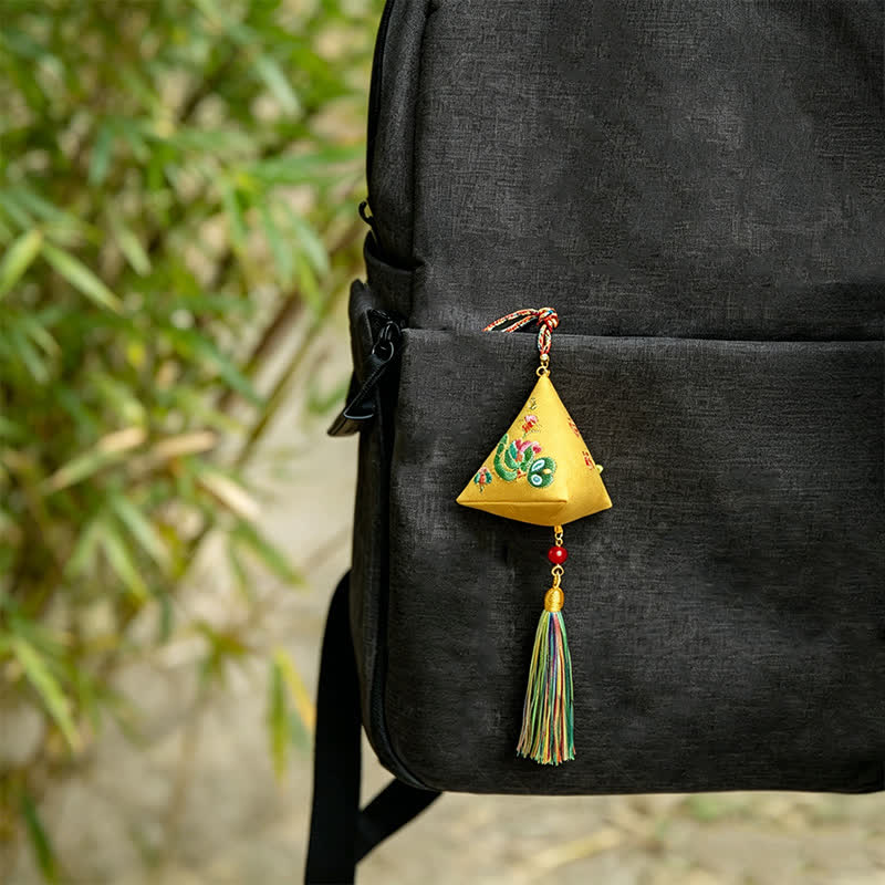 Buddha Stones Embroidery Zongzi Triangle Scorpion Cute Animal Decor - image 13