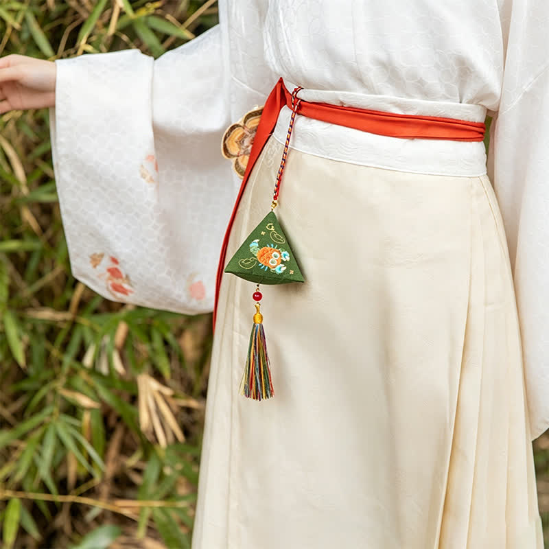 Buddha Stones Embroidery Zongzi Triangle Scorpion Cute Animal Decor - image 3