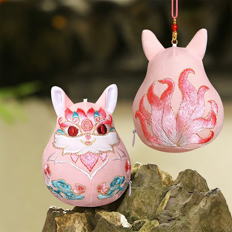 Buddha Stones Lucky Pi Xiu Qilin Dragon Fox Wealth Cute Animal Decor - Fox - image 13