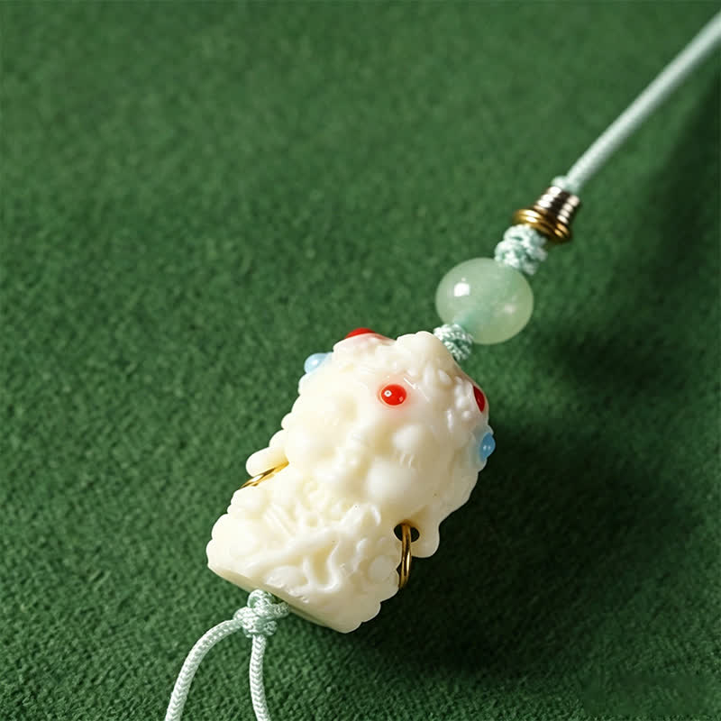 Buddha Stones White Bodhi Seed Bodhisattva Tara Hope Hand-Woven Ethnic 108 Bead Mala - image 12
