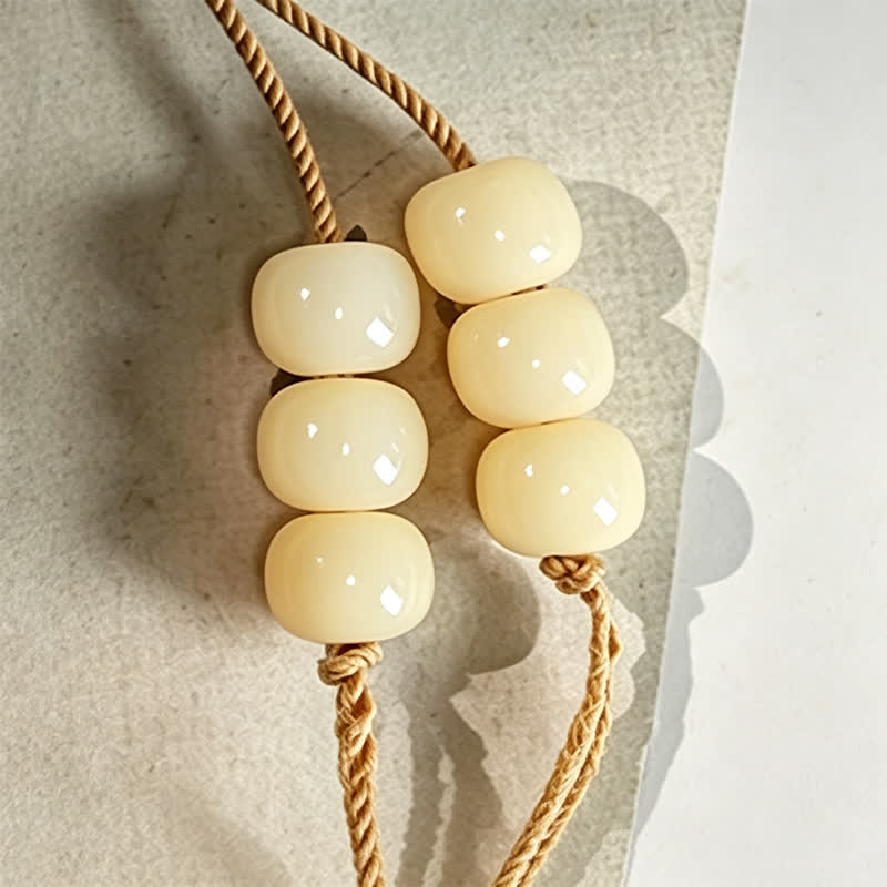 Buddha Stones Bodhi Root Lotus Pendant Purity 108 Bead Hand Polished Round Mala - image 11