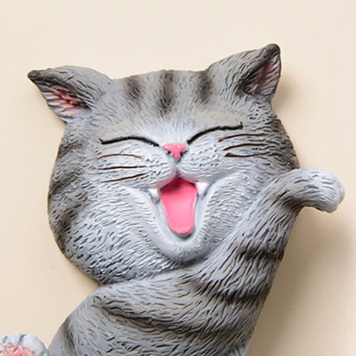 Buddha Stones Painted Resin Cat Switch Cover Cute Animal Decor - image 12