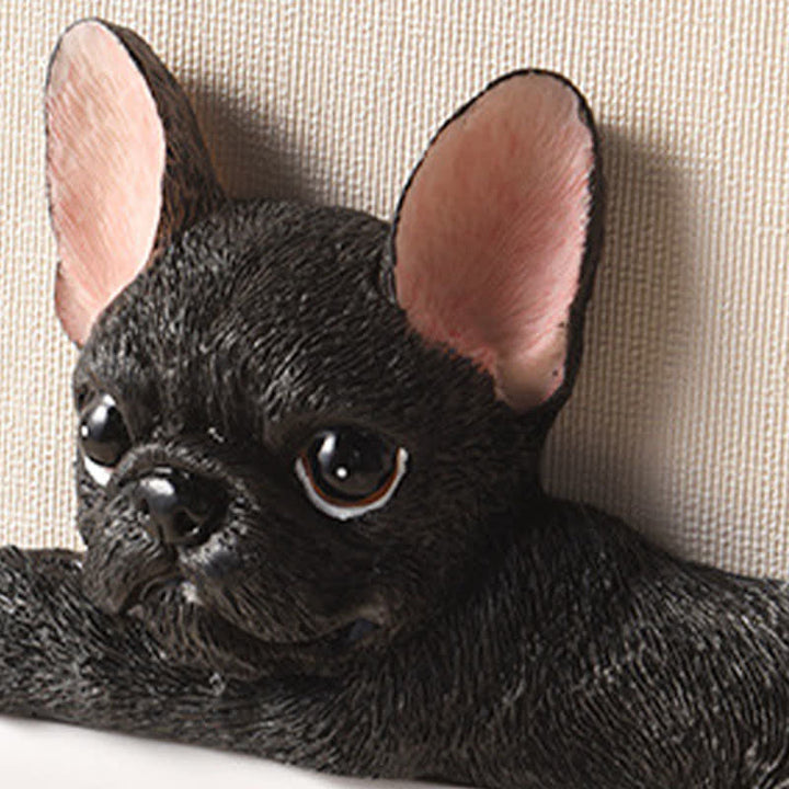 Buddha Stones Hand-Painted Resin Dog 3D Cute Decorative Switch Wall Sticker - image 24