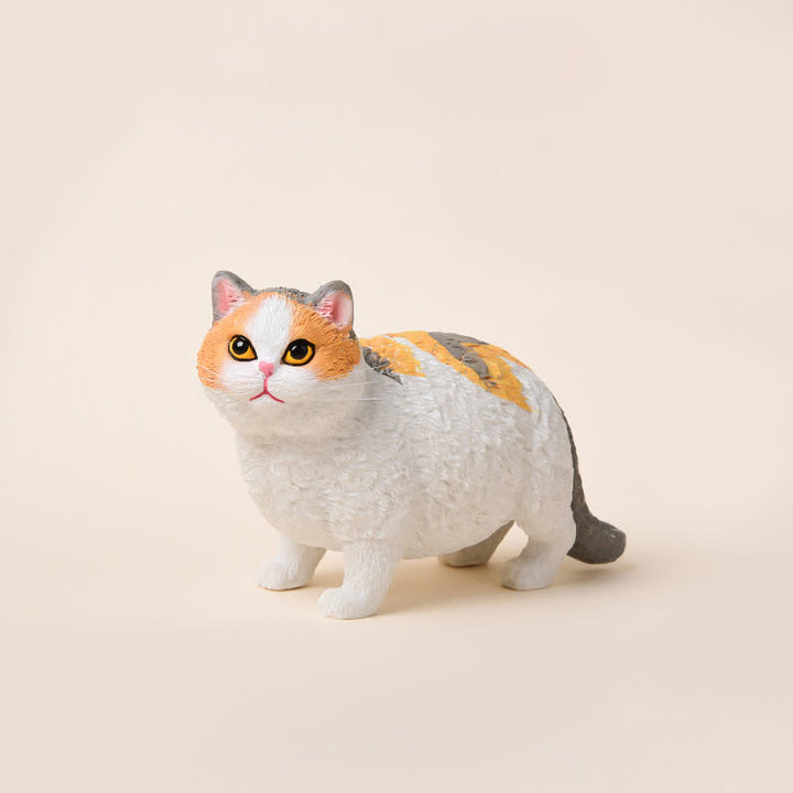 Buddha Stones Painted Resin Little Chubby Cat Cute Animal Decor - Calico - image 19