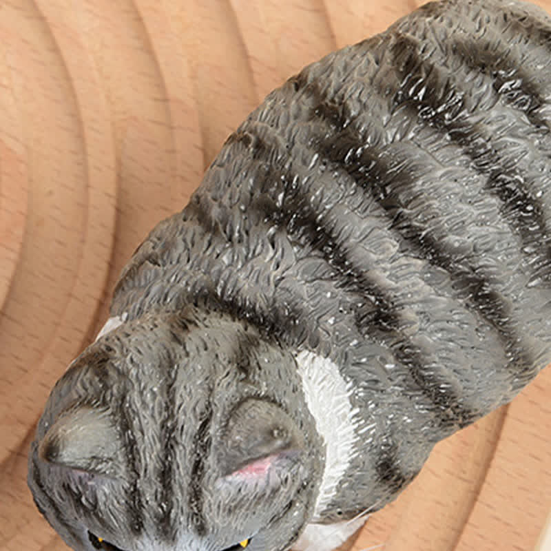 Buddha Stones Painted Resin Little Chubby Cat Cute Animal Decor - image 18