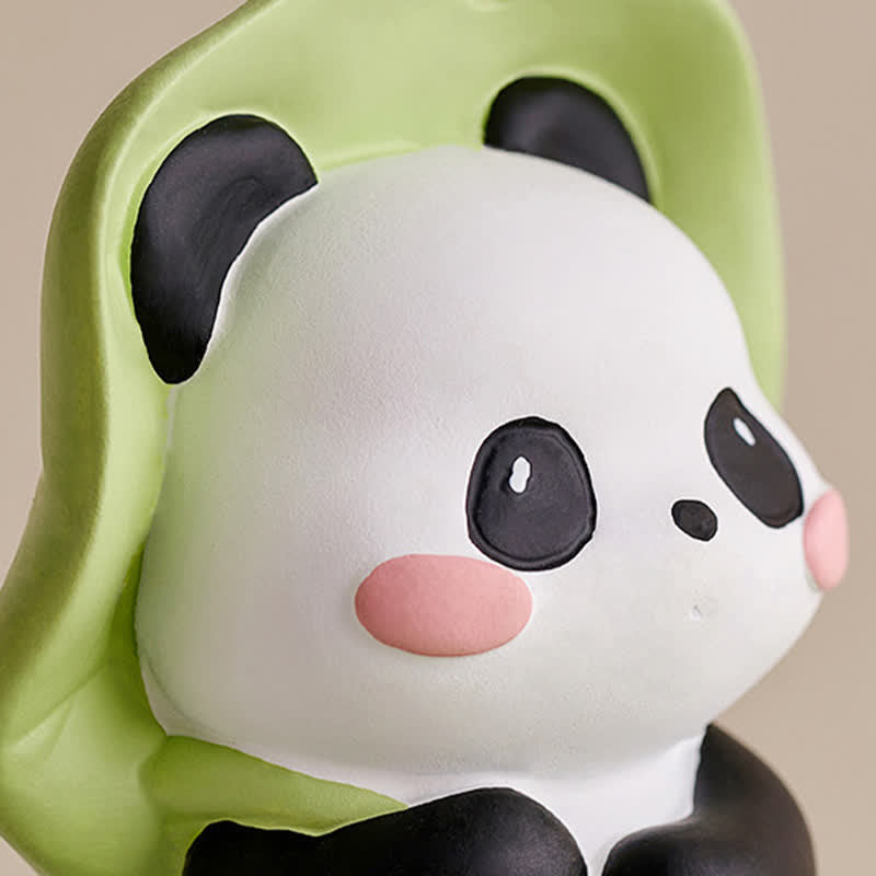 Buddha Stones Resin Lotus Panda Phone Stand Cute Animal Decor - image 22