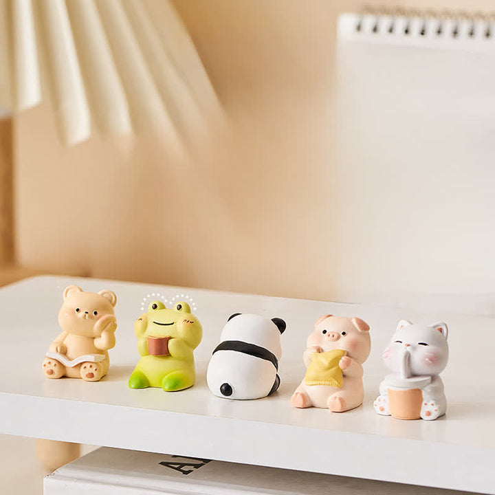 Buddha Stones Resin Kawaii Animal Rocking Chair Comfort Desk Decor - image 15