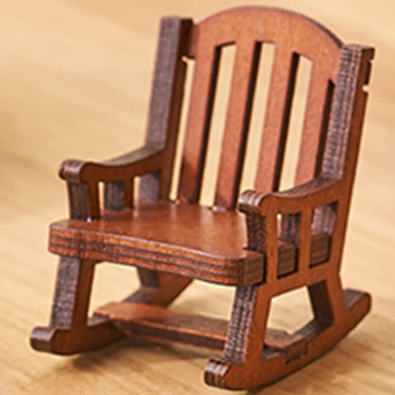 Buddha Stones Resin Kawaii Animal Rocking Chair Comfort Desk Decor - image 5