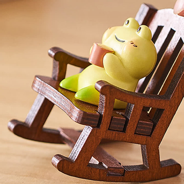 Buddha Stones Resin Kawaii Animal Rocking Chair Comfort Desk Decor - image 2