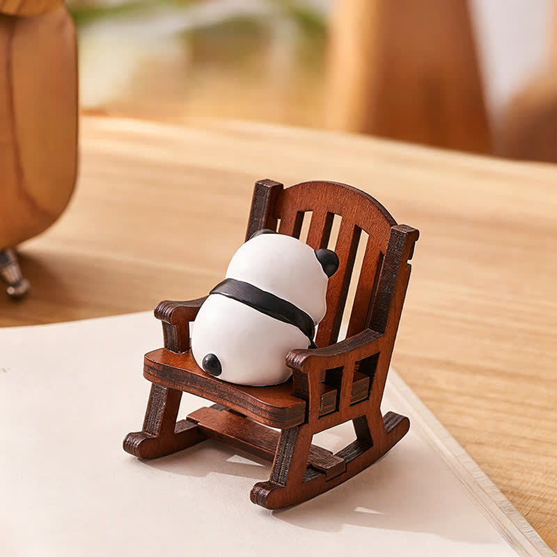 Buddha Stones Resin Kawaii Animal Rocking Chair Comfort Desk Decor - image 8