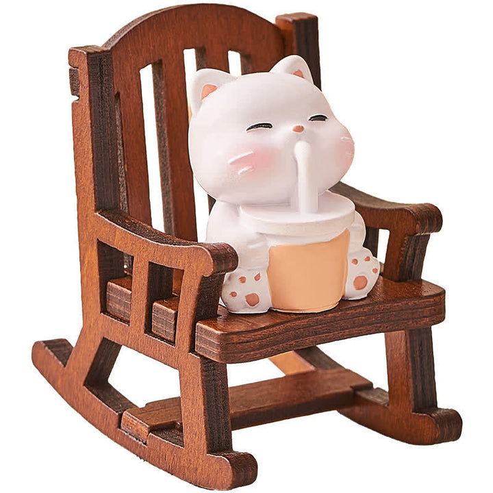 Buddha Stones Resin Kawaii Animal Rocking Chair Comfort Desk Decor - image 10