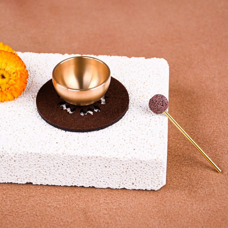 Buddha Stones Brass Mini Grounding Meditation Singing Bowls Gift Set - image 2
