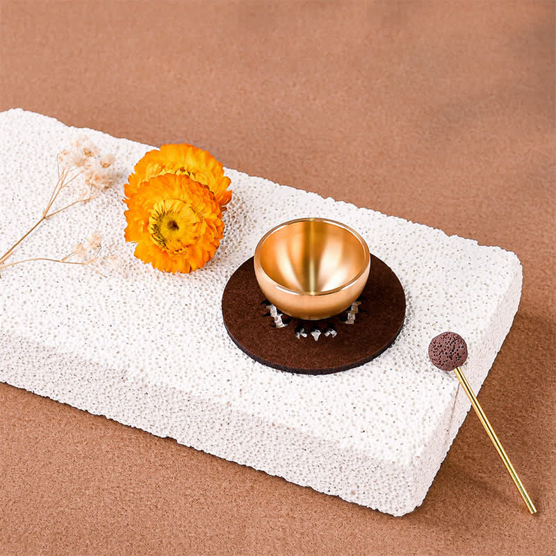 Buddha Stones Brass Mini Grounding Meditation Singing Bowls Gift Set - image 3