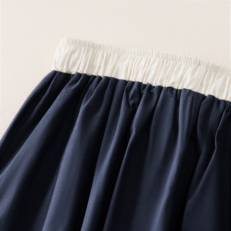 Buddha Stones Summer Casual Drawstring Solid Cropped Pants Women's Straight Leg Pants With Pocket - image 10