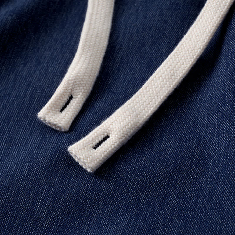 Buddha Stones Summer Casual Athletic Drawstring Solid Men's Cropped Pants With Pocket - image 5