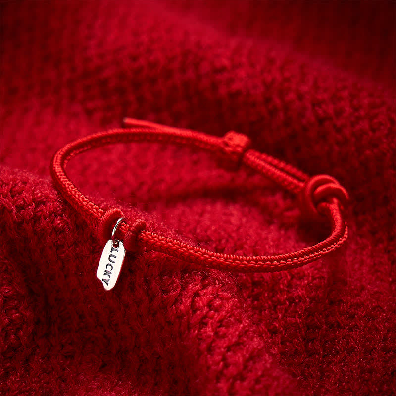 Buddha Stones Handmade Braided Red String LUCKY Charm Adjustable Bracelet - image 9