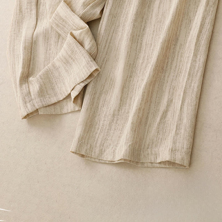 Buddha Stones Summer Casual Minimalist Drawstring Solid Ankle Pants Women's Straight Leg Pants With Pockets - image 5