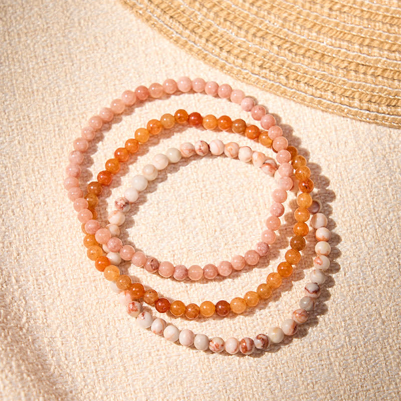 Buddha Stones 3pcs "Build Quiet Confidence" Yellow Aventurine Optimism Bracelet Includes Gift Message Card - image 2