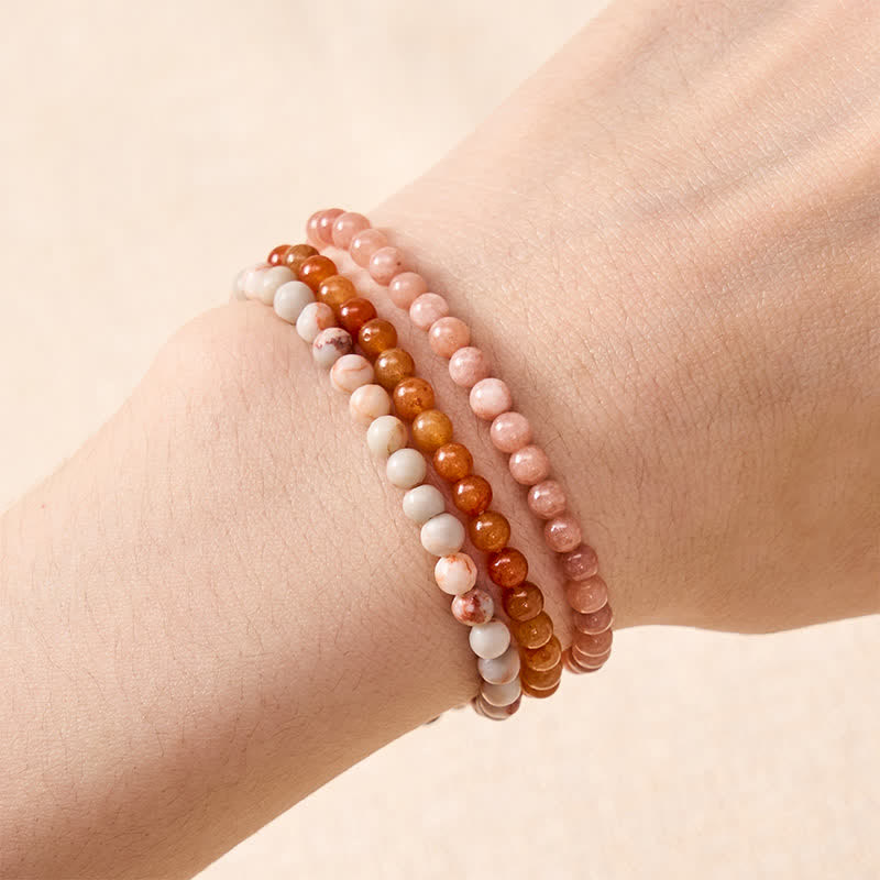 Buddha Stones 3pcs "Build Quiet Confidence" Yellow Aventurine Optimism Bracelet Includes Gift Message Card - image 3