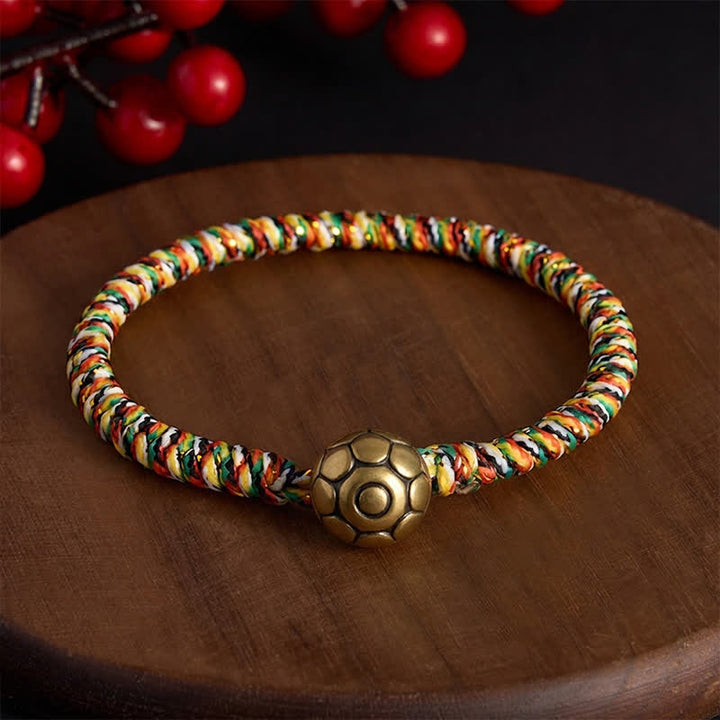 Buddha Stones Hand-woven Colorful String Lotus Balance Braided Bracelet - Gesang flower - 7.5 in (19 cm) - image 11