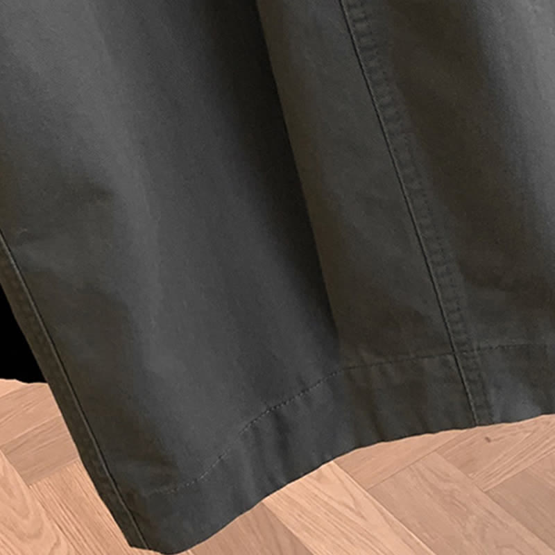 Buddha Stones Spring Casual Minimalist Drawstring Solid Long Pants Women's Harem Pants With Pockets - image 26