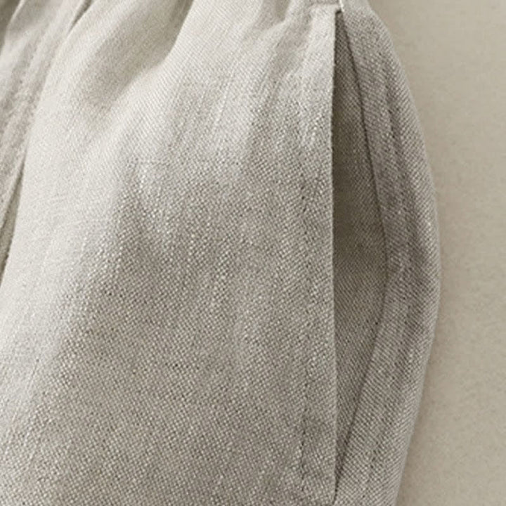 Buddha Stones Summer Casual Minimalist Drawstring Solid Cropped Pants Women's Wide Leg Pants With Pockets - image 17