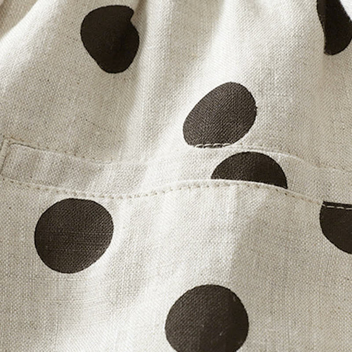 Buddha Stones Summer Casual Vintage Drawstring Floral Polka dots Cropped Pants Women's Harem Pants With Pocket - image 12