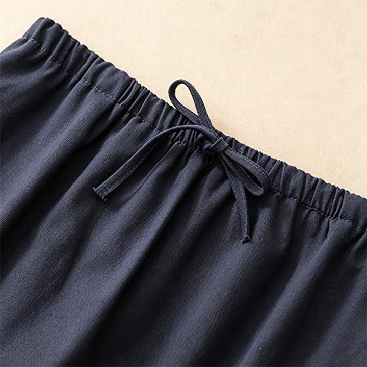 Buddha Stones Summer Casual Minimalist Drawstring Ruffled Lace-up Solid Women's Skirts With Pocket - image 10
