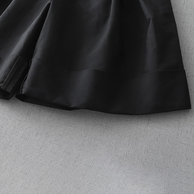 Buddha Stones Summer Minimalist Elegant Solid Zipper Design Women's Shorts With Pockets - image 14