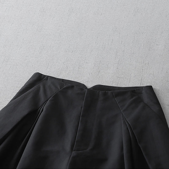 Buddha Stones Summer Minimalist Elegant Solid Zipper Design Women's Shorts With Pockets - image 11
