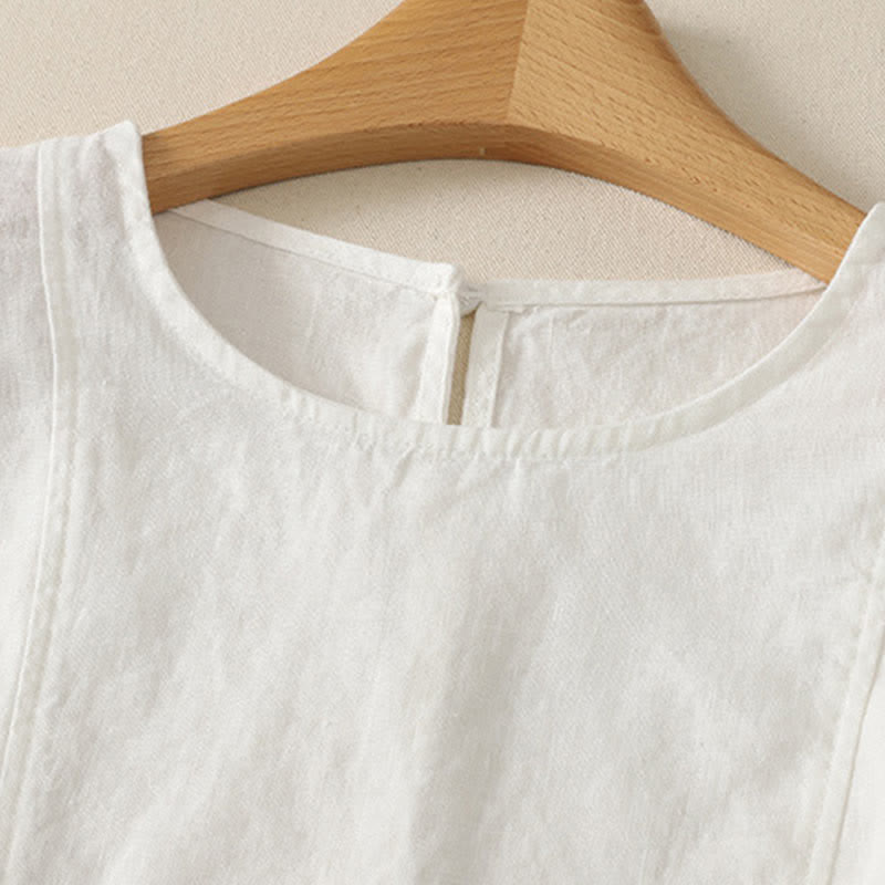 Buddha Stones Summer Casual Elegant Solid Tank Top Women's Sleeveless T-Shirts - image 15