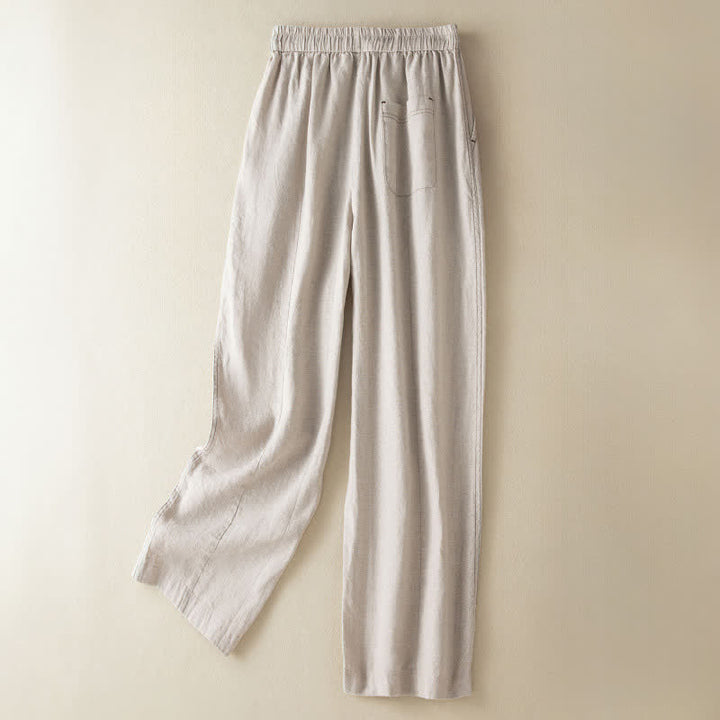 Buddha Stones Summer Casual Minimalist Drawstring Solid Ankle Pants Women's Harem Pants With Pocket - image 1