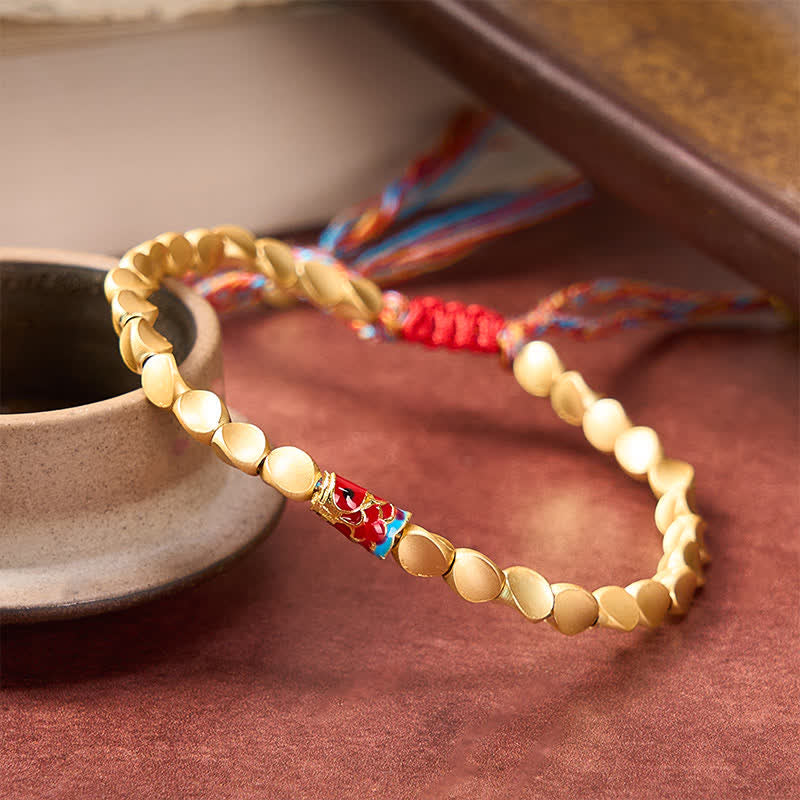 Buddha Stones Copper Koi Fish Success Vintage Ethnic Bracelet - image 8