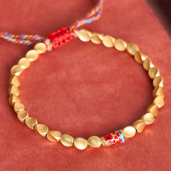 Buddha Stones Copper Koi Fish Success Vintage Ethnic Bracelet - image 10