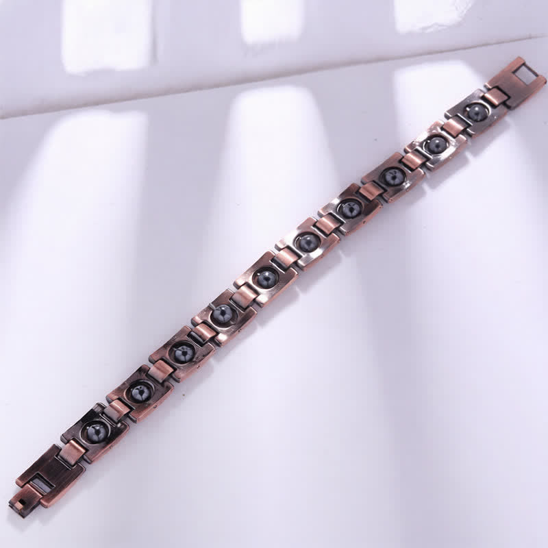 Buddha Stones Copper Plated Magnetic Grounding Vintage Bracelet - image 7