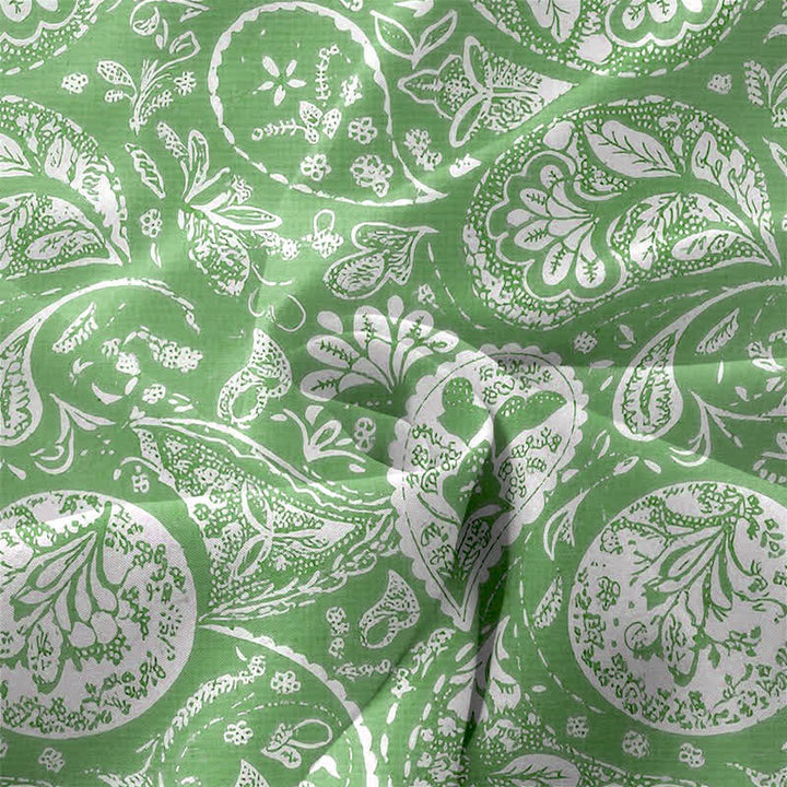 Buddha Stones Summer Casual White Medallion Floral Pattern Women's Summer Sleeveless Midi Dress With Pockets - image 3