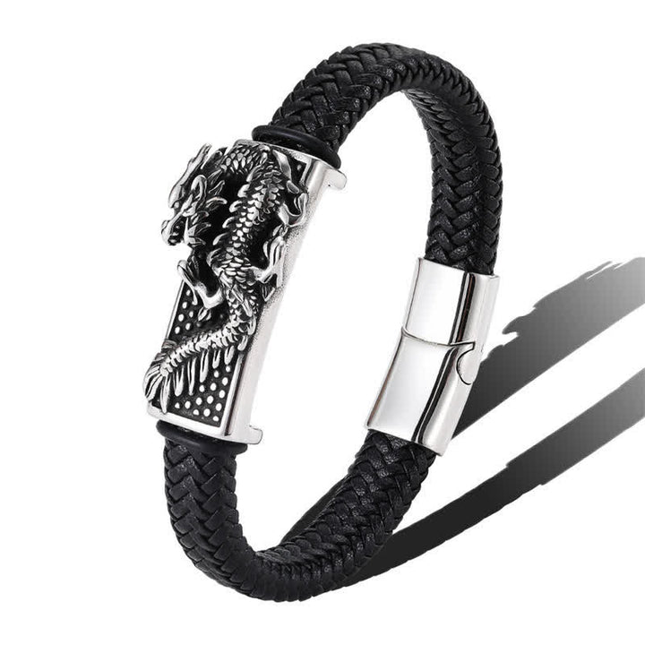 Buddha Stones Hand-Woven Dragon Strength Braided Stainless Steel Bracelet - image 8