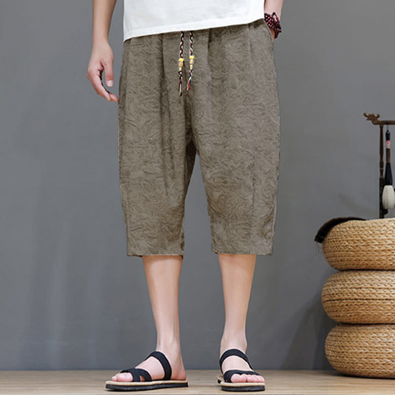 Buddha Stones Summer Casual Boho Drawstring Abstract Men's Shorts With Pocket - image 3