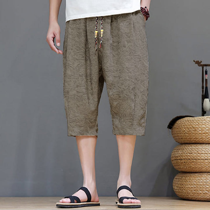 Buddha Stones Summer Casual Boho Drawstring Abstract Men's Shorts With Pocket - image 3