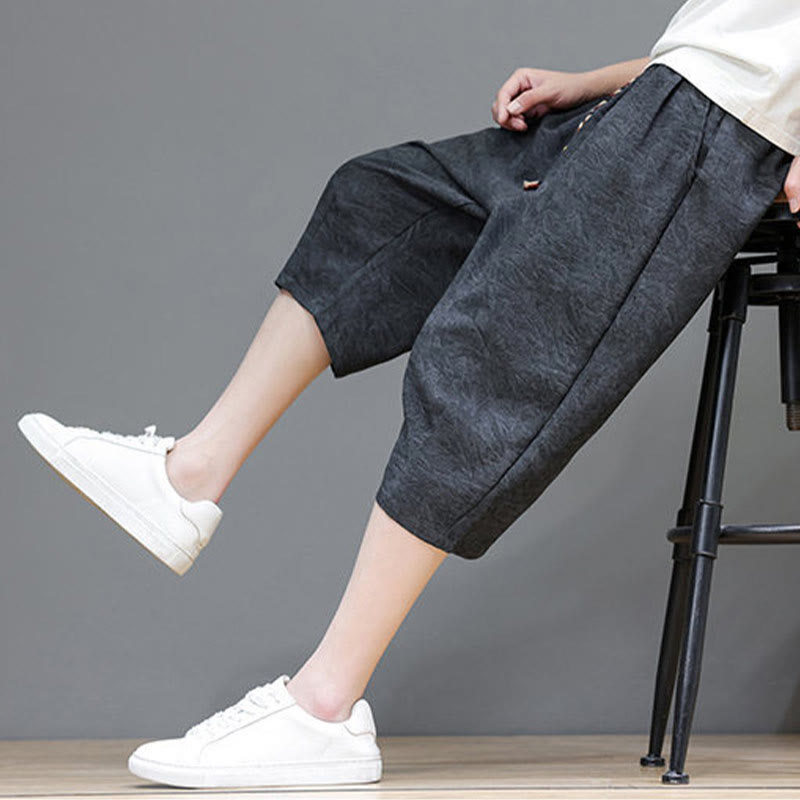 Buddha Stones Summer Casual Boho Drawstring Abstract Men's Shorts With Pocket - image 12