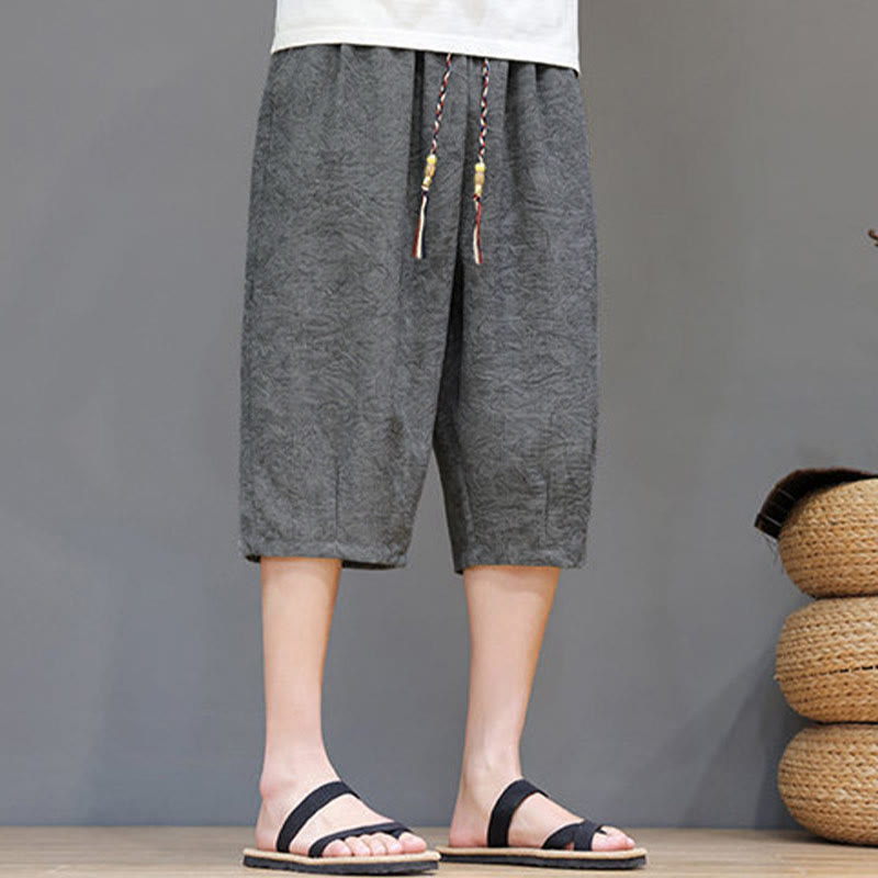 Buddha Stones Summer Casual Boho Drawstring Abstract Men's Shorts With Pocket - image 15