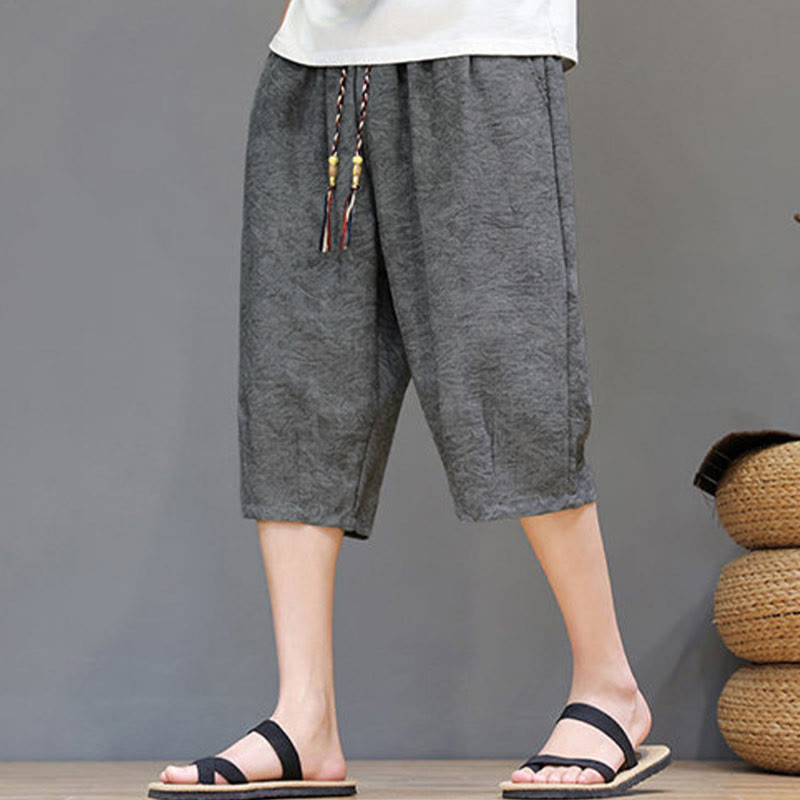 Buddha Stones Summer Casual Boho Drawstring Abstract Men's Shorts With Pocket - image 18
