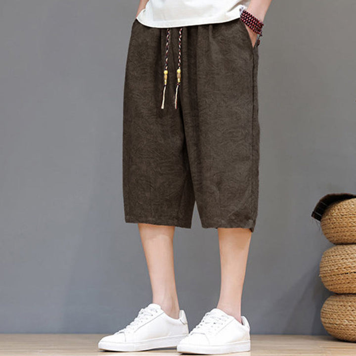 Buddha Stones Summer Casual Boho Drawstring Abstract Men's Shorts With Pocket - image 26