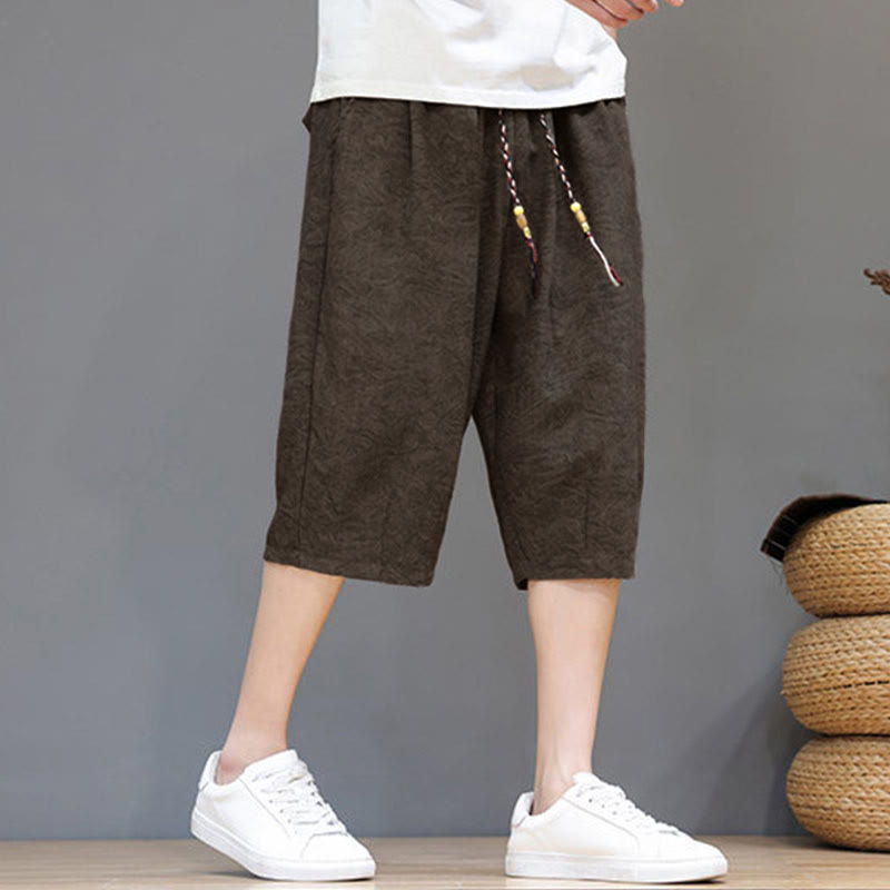Buddha Stones Summer Casual Boho Drawstring Abstract Men's Shorts With Pocket - image 28