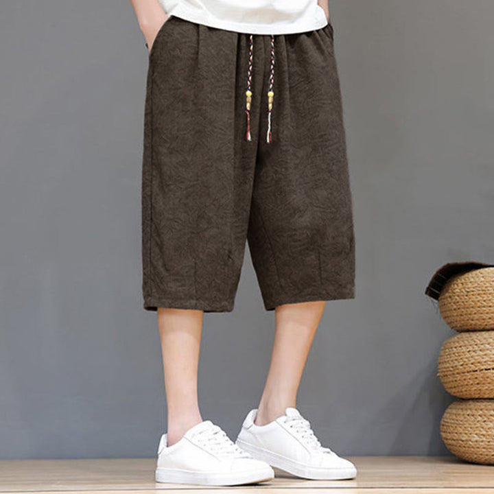 Buddha Stones Summer Casual Boho Drawstring Abstract Men's Shorts With Pocket - image 25