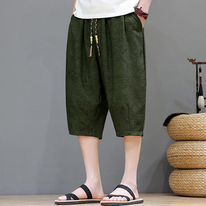 Buddha Stones Summer Casual Boho Drawstring Abstract Men's Shorts With Pocket - image 34