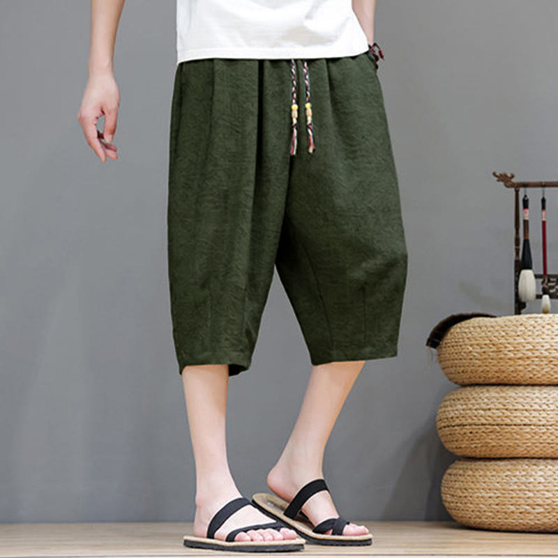 Buddha Stones Summer Casual Boho Drawstring Abstract Men's Shorts With Pocket - image 37