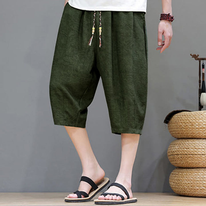 Buddha Stones Summer Casual Boho Drawstring Abstract Men's Shorts With Pocket - image 39